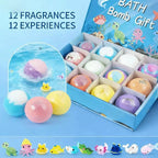 🛁Free Shipping🐣Bath Bombs For Kids – 12 Pack With Surprise Toys Inside, Easter Basket Stuffers