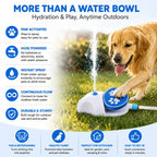 Outdoor Step-On Dog Water Fountain