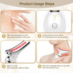 EMS Thermal Neck Lifting And Tighten Massager Electric Microcurrent Wrinkle Remover