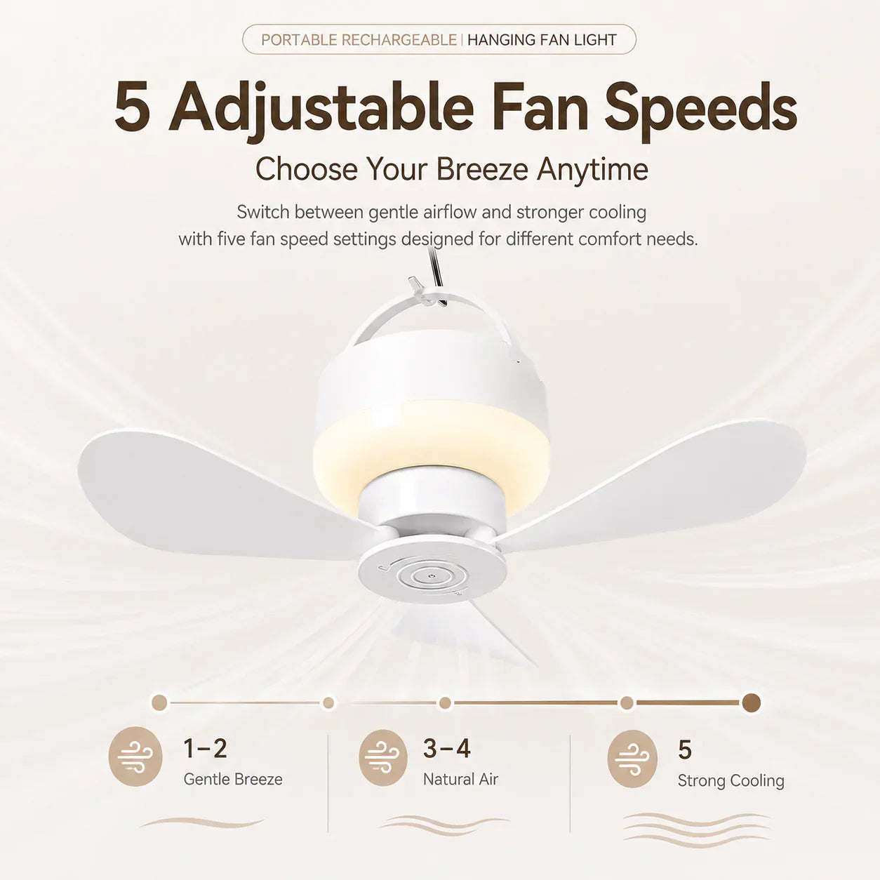 Portable Camping Light – Rechargeable and Hangable for Outdoor Use