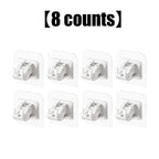 A set of 8PCS Curtain Rod Brackets with Clips
