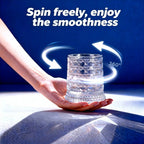Luxury 360° Spinning Crystal Glass – Star-Cut Stress Relief Whiskey & Wine Glass