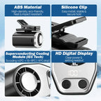 JOYTUTUS 2026 Car Clip Fan with 360° Rotation & USB Rechargeable