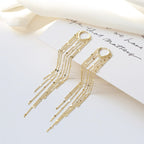 🔥Limited Time 50% Off✨14K Gold Plated Long Tassel Earrings for Women