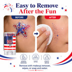 3-in-1 Patriotic Glow😍✨Red, White & Blue Glitter Body Stick