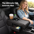 Multifunctional PU Leather Car Armrest Box Mat🚗