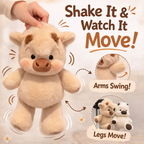 Double-sided cute cow plush toy