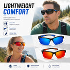 🔥LAST DAY 49% OFF - Polarized UV400 Sports Sunglasses – Unisex Outdoor & Driving Eyewear