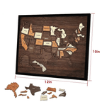 🔥Last Day 49% OFF -❤️Wooden USA Travel Map Puzzle🧩A Stylish Way to Track Your Journey & Memories