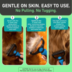 Pet Knotter Dog Grooming Hair Removal Pet Tools Hair Removal Comb Brush Double Sided Pet Supplies