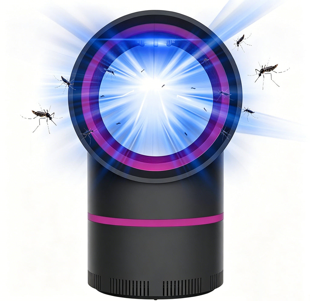 🦟 360° LED Mosquito Killer Lamp – Mute UV Light, Bug Trap for Home