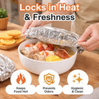 🍳Aluminum Foil Heat Shield Covers – No Plastic, Heat-Resistant, Reusable