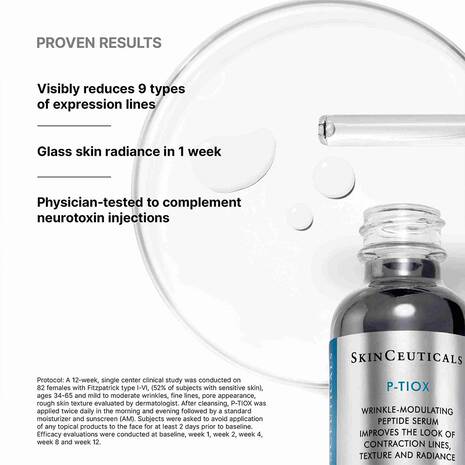 SkinCeuticals P-TIOX Wrinkle-Modulating Serum – Anti-Aging Peptide Face Serum for Expression Lines, Crow’s Feet, Forehead Wrinkles & Smoother Younger-Looking Skin