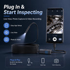 Flexible Type-C Inspection Camera With LED Light
