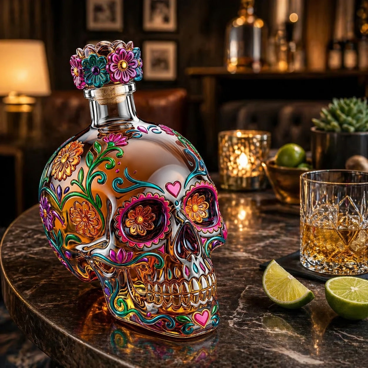 🔥HOT SALE-Day of the Dead Limited Edition Tequila Bottle