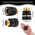 💧 Universal Quick Connect Pro Garden Hose Fittings – Heavy-Duty Reusable Premium Rust-Proof Hose Coupler Set 🛠️
