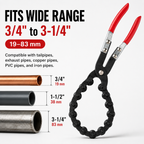 🔧Exhaust Cutter, Cuts 3/4" to 3-1/4" Pipe, Durable Chain Cutter Tool