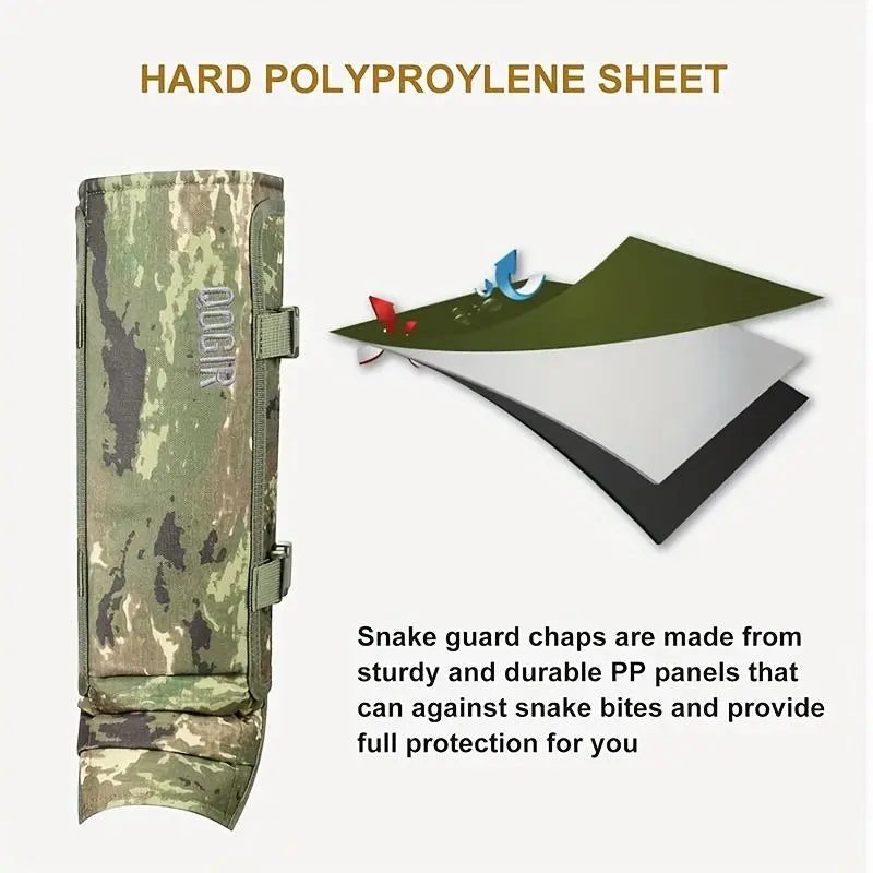 🔥Unisex Adjustable Outdoor Snake-Resistant Leg Gaiters, Abrasion-Resistant Durable Fabric Protective Gear for Hunting, Hiking