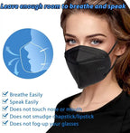 🛍️ 50/100-Pack KN95 Masks – 5-Layer Breathable Protection in Multiple Colors