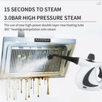 💨Powerful Steam Cleaner – 115°C (239°F) High-Temperature &amp; High-Pressure Steam