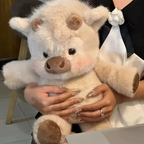 Double-sided cute cow plush toy