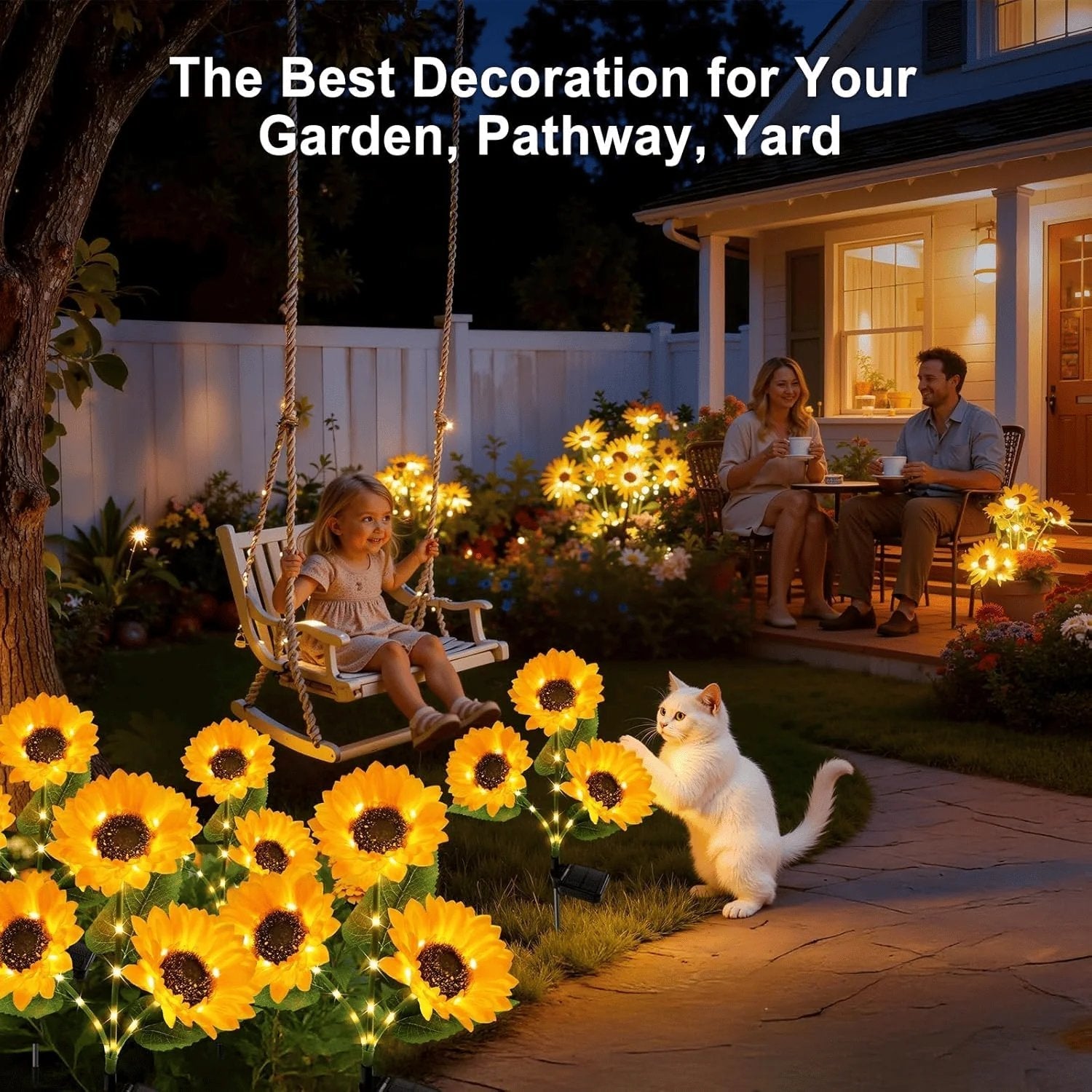 🌻🌞Solar LED Sunflower Garden Lights