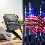💕8-in-1 American Flag Solar Lights