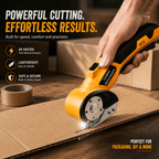 Cordless Electric Scissors: 3X Faster Rechargeable Rotary Cutter for Fabric, Cardboard, Leather & Carpet