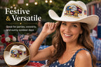 🔥LAST DAY 49% OFF - 🤠Unisex Patriotic-Themed Felt Cowboy Hat🦅💙