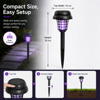 ☀️ 2-in-1 Solar Bug Zapper – UV Mosquito Killer + Soft Pathway Light, Auto Dusk-to-Dawn, IP65