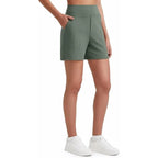 Women's Athletic Shorts High Waisted Running Yoga Shorts Summer Casual Burmuda Shorts with Pockets Activewear