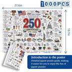 🧩 Patriotic America Jigsaw Puzzle 1000 Pieces🎁Buy 2 Free Shipping