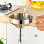 🔩 Stainless Steel Funnel – Rust-Proof, Multi-Size, Kitchen Essential