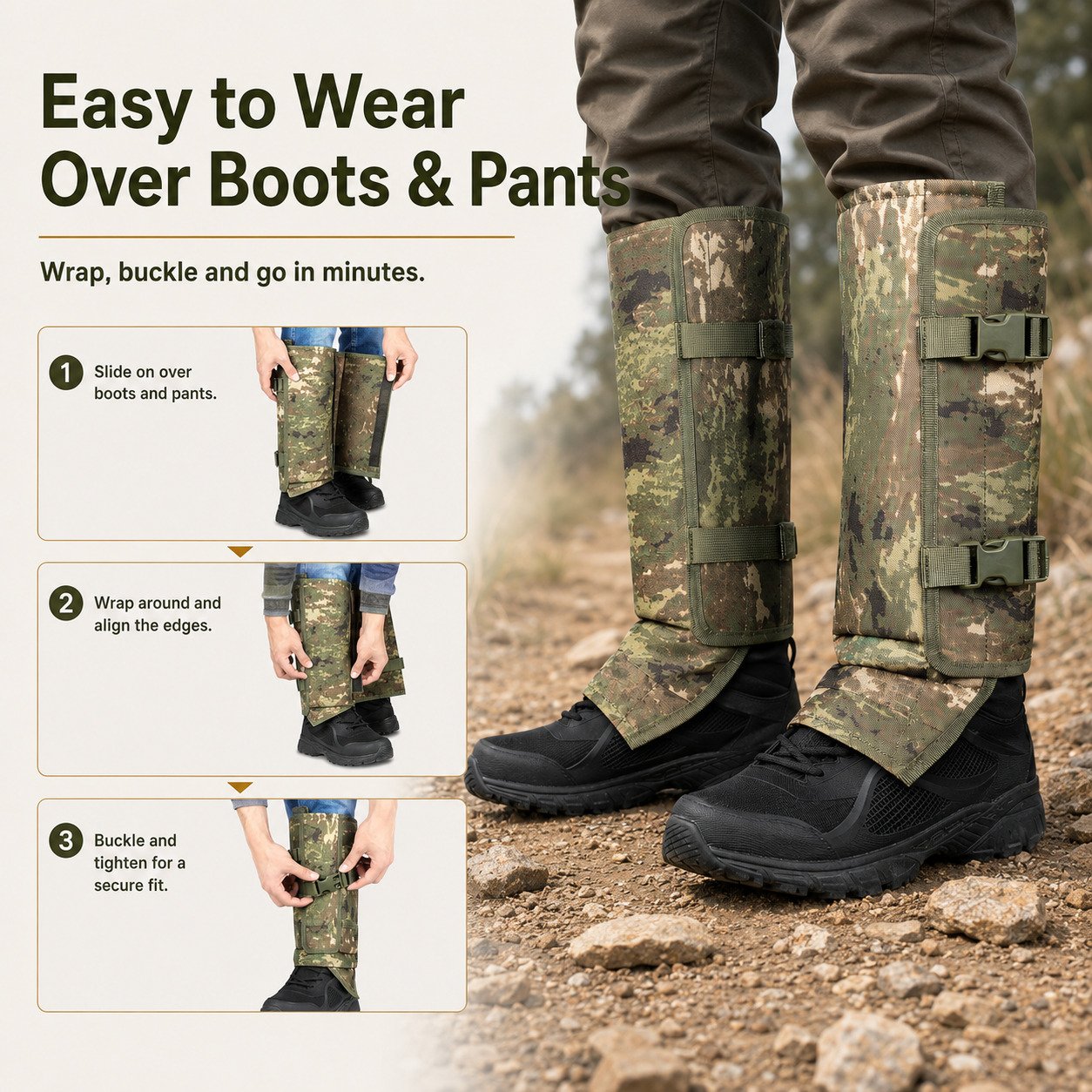 🔥Father's Day Limited Edition 🎁Snake bite protection leg warmers, Outdoor hunting leg protection against puncture wounds