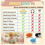 🔥LAST DAY 49% OFF -🎧 Kids’ Animal Bluetooth Sleep Headband Headphones