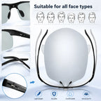 Summervibes Unisex Fashion Polarized Sunglasses, UV400 Anti Blue Light Sun Glasses for Photography Hiking Beach Outdoor