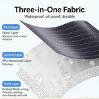 Waterproof Kitchen Apron – Detachable Snap Towel, Dual Pockets & 3-Layer Spill Protection
