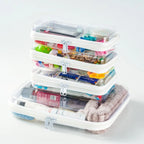 📦 Clear Hard Zipper Storage Case – Portable Organizer for Makeup & Small Items