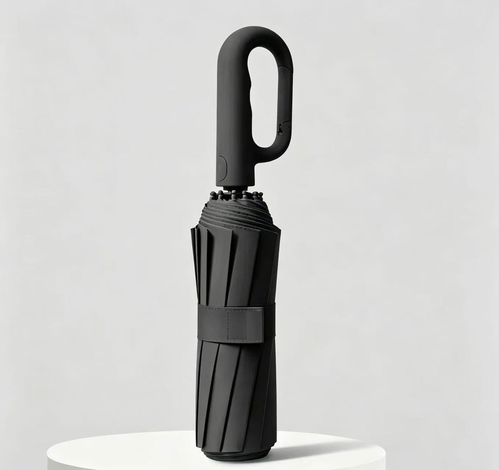 🌂Automatic Folding Umbrella,Portable Rain Umbrella with Loop Buckle, Windproof & Waterproof Umbrella for Men & Women