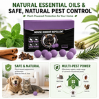 🔥 Limited Edition 49% OFF 🟣 Natural Peppermint Rodent Repellent Tablets – 12 Pack
