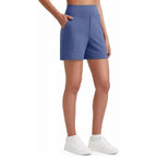 Women's Athletic Shorts High Waisted Running Yoga Shorts Summer Casual Burmuda Shorts with Pockets Activewear