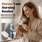 💆‍♀️💧 Steam Massage Spray Comb – 3-in-1 Nano-Mist Hydration, Vibrating Scalp Massage & Anti-Static Detangling Brush