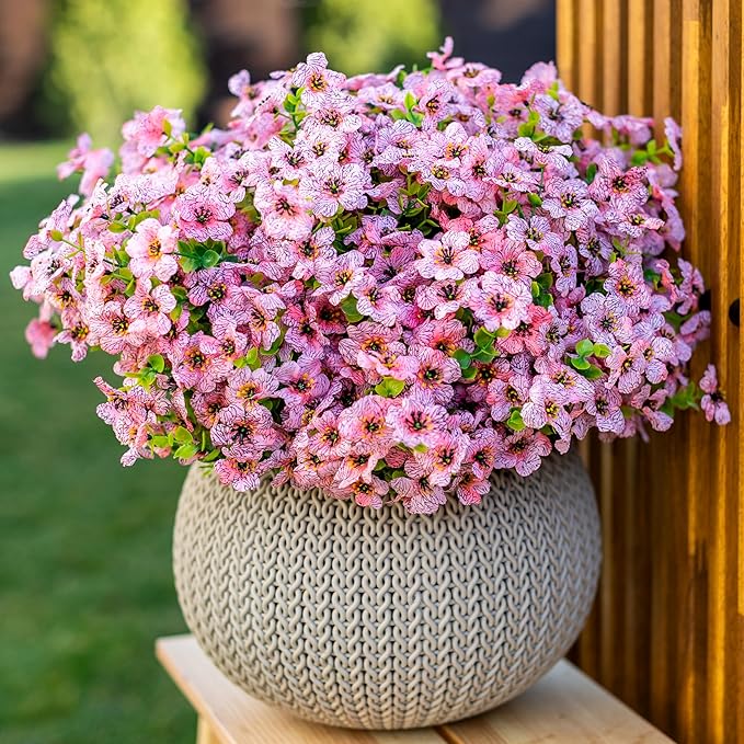 💐 UV-Resistant Colorful Artificial Flowers – 49% OFF Today Only 🌸