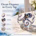🐟Artisanal Blue Ringed Octopus Glassware