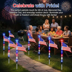 💕8-in-1 American Flag Solar Lights