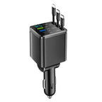 🔋 🚗 7-in-1 Retractable Fast Car Charger with Voltage Display – USB-C, Fast Charging & Essential for Daily Use 📱