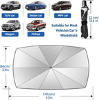 ☀️ 2026 Windshield Sun Shade Umbrella – Foldable, UV Block, Heat Insulation