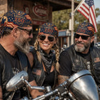 🕊️America 250 Cycling Pirate Hat / Biker Headwrap