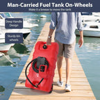 15 Gallon Portable Fuel Caddy with LE Pump & 10ft Hose