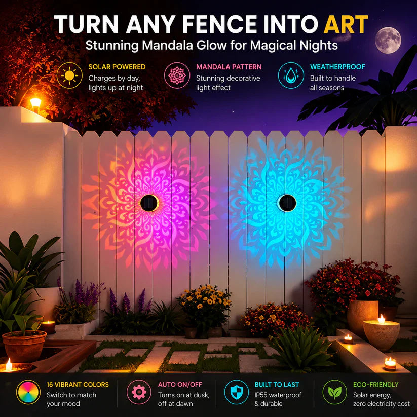✨ 2026 New Solar Mandala Lights